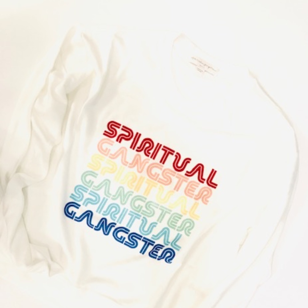 Spiritual Gangster Rainbow Knit Pullover